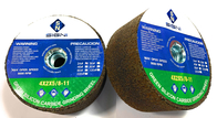 4 Inch Abrasive Green Silicon Carbide Grinding Stone With 5/8-11 Thread For Granite 4X2X5/8-11, 24Grit